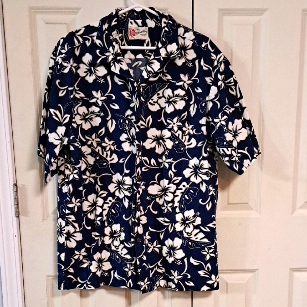 Hawaiian Original Men's Blue Floral Shirt